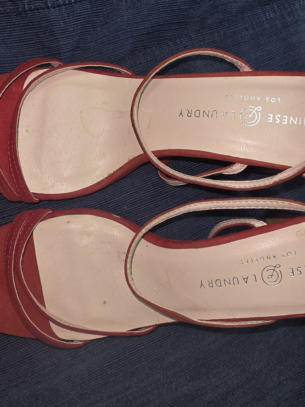 Chinese Laundry Red Open-Toe Strappy Sandals